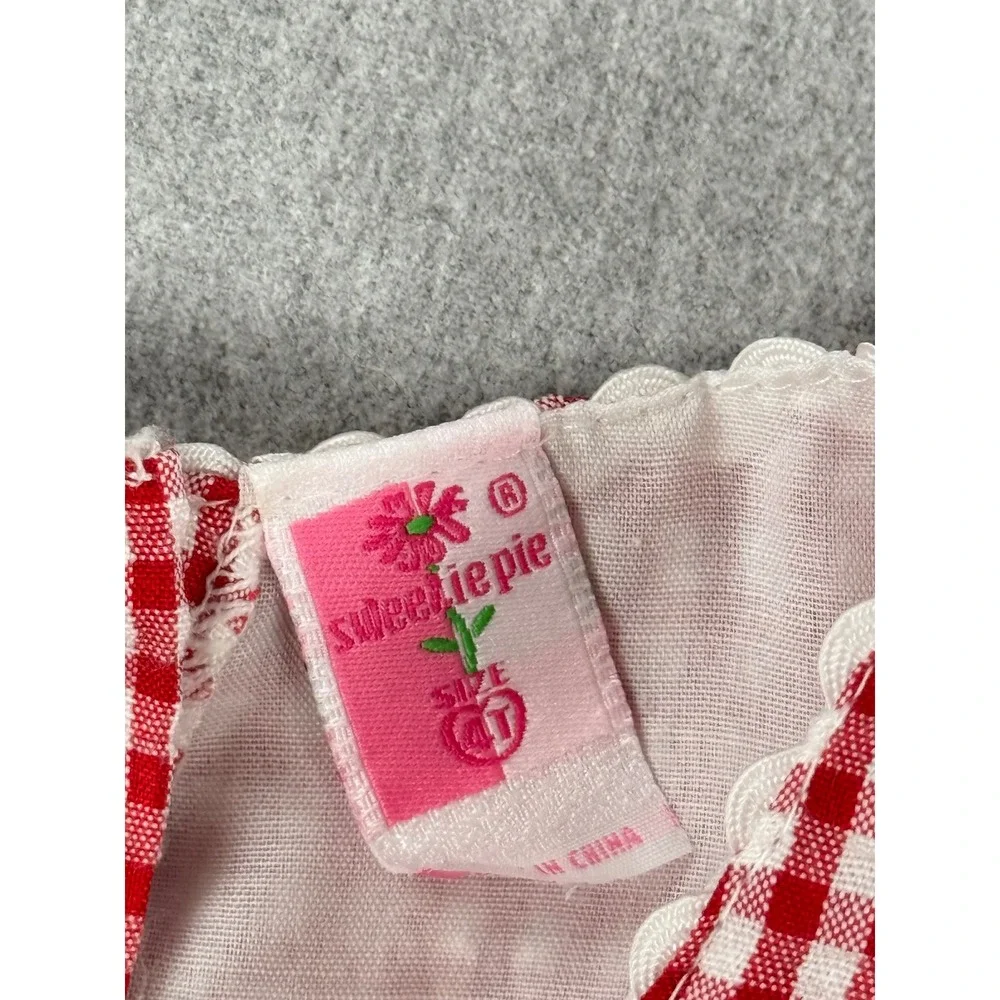 Sweetie Pie‎ Girls Red Gingham Sailboat Nautical Dress 4T